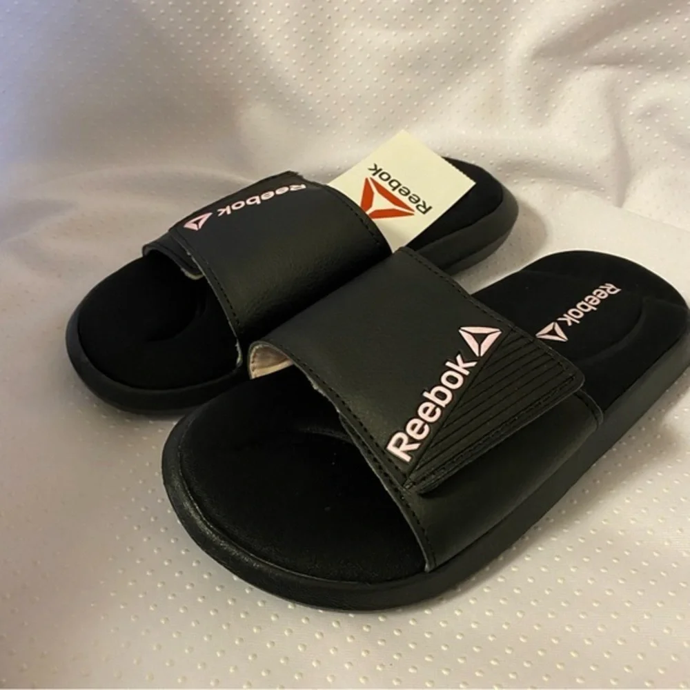 Reebok Shoes Sandals Girls Size 13 Black New With‎ Tags Lightweight Memor…